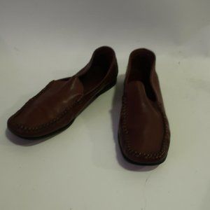 MARAOLO BROWN LEATHER LOAFERS SZ 10 *